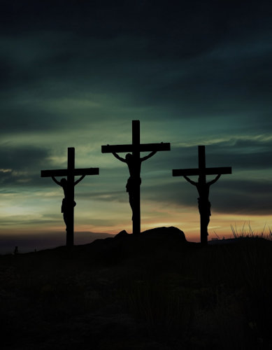 three crosses at Calvary
