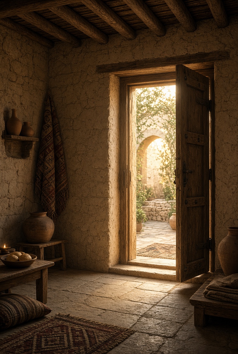 An open doorway into light