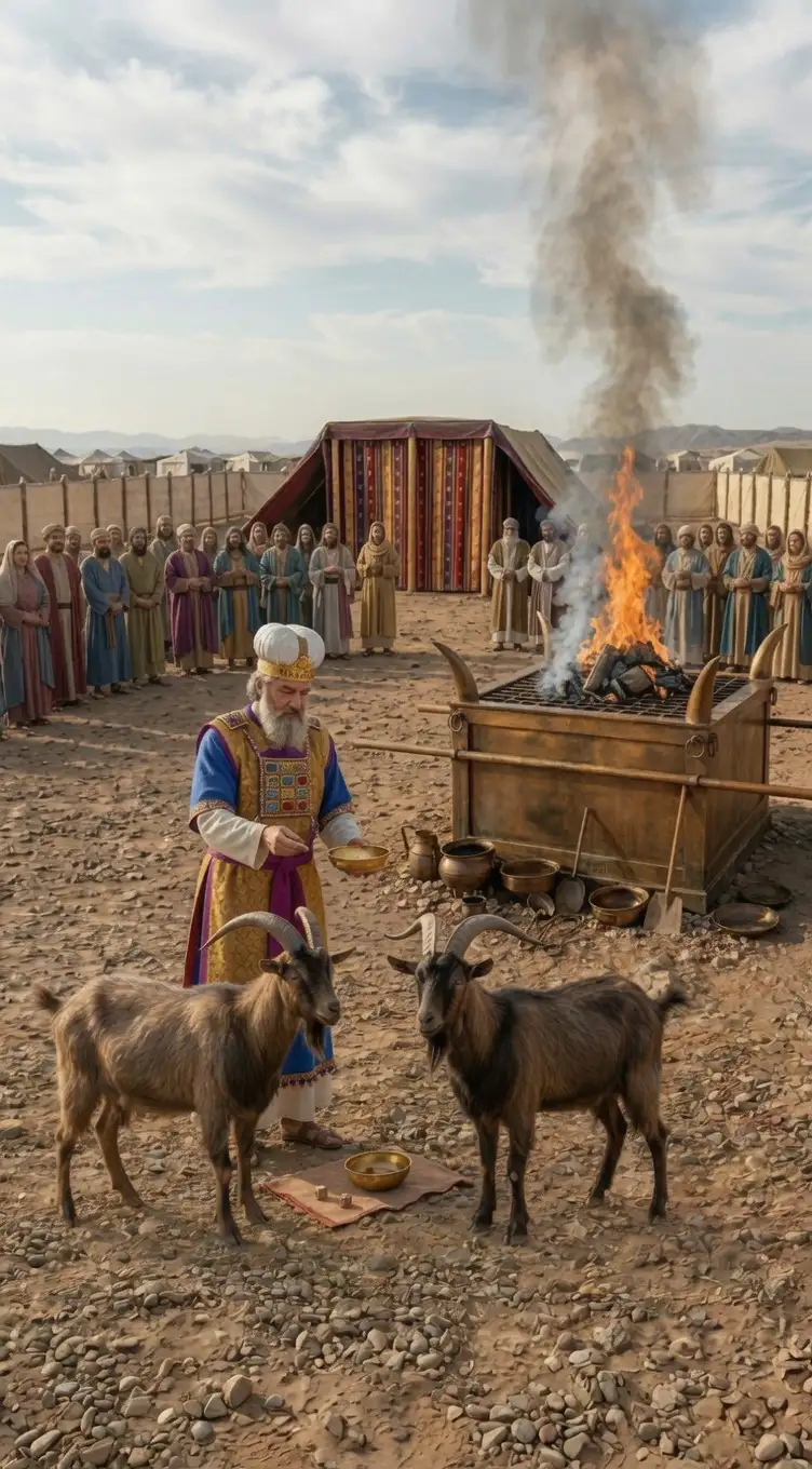 The two goats of the Day of Atonement