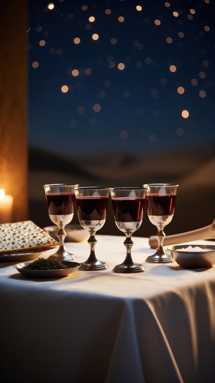 The four cups of the Passover Seder