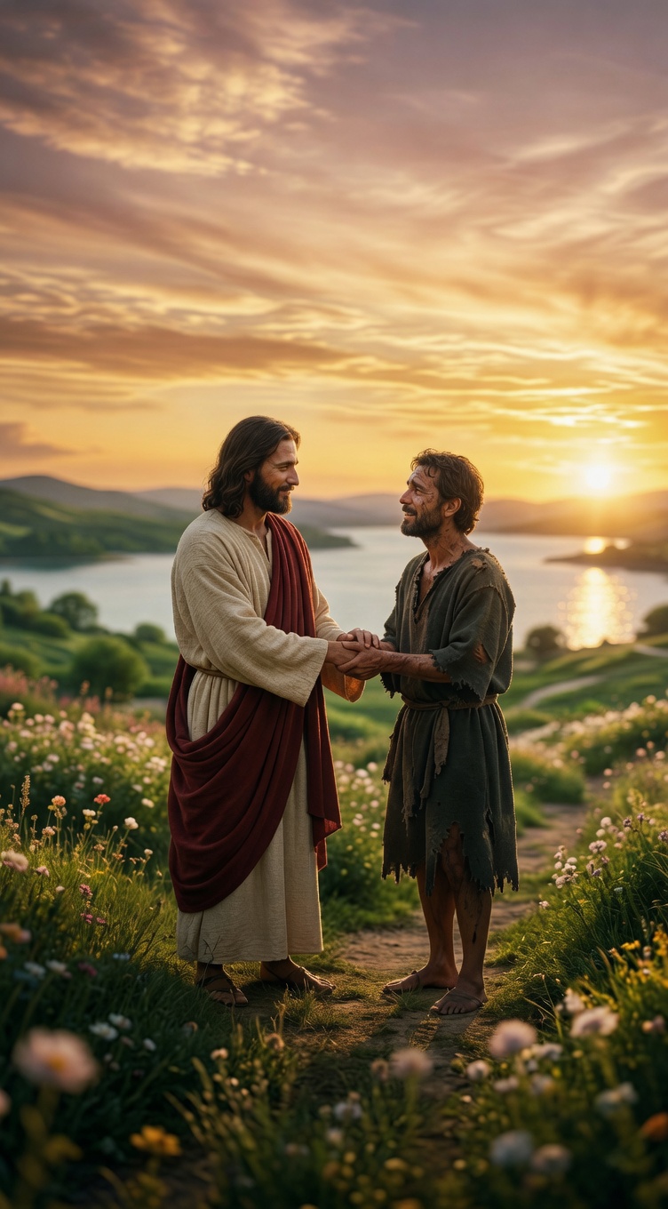 Jesus and the thief in paradise